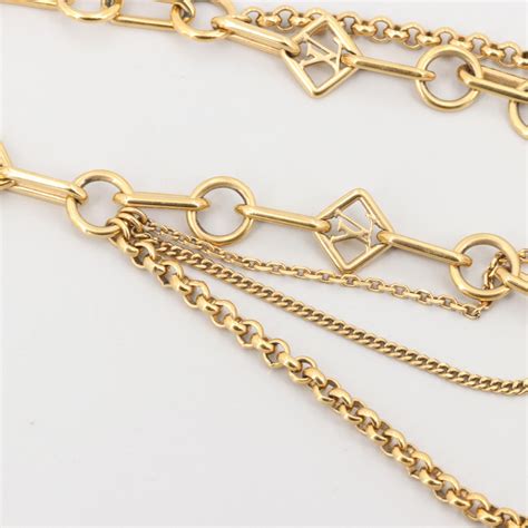 lv kette|Designer Necklaces, Fine Gold Pendants, Chains .